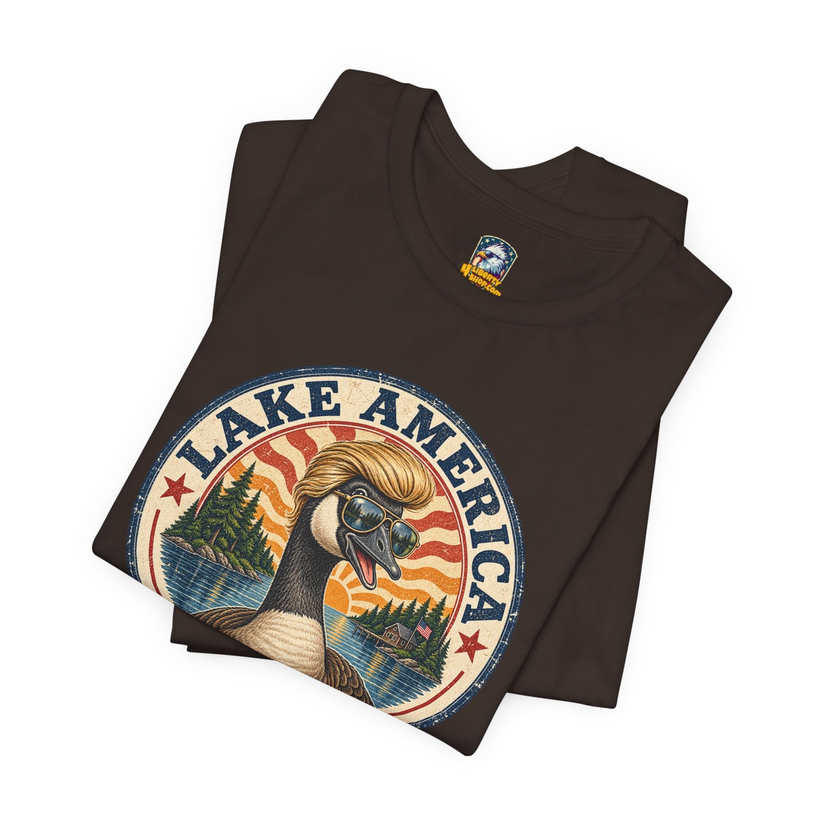 Lake America Goose Tee — Vintage Outdoor Fishing Shirt (Est. 2026) - 4LibertyShop.com