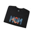 Embroidered Patriotic Mom Crewneck Sweatshirt