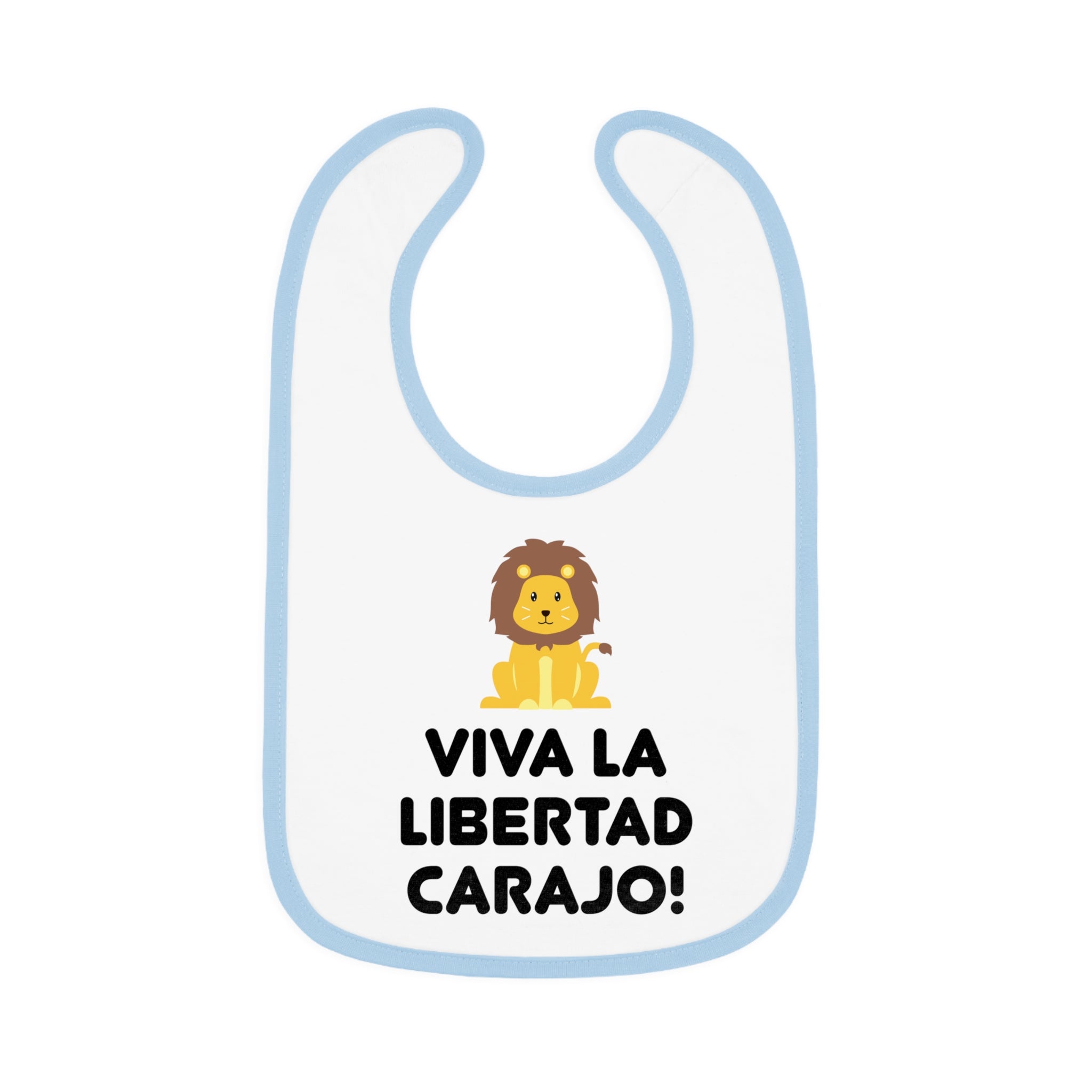 Viva La Libertad Carajo Lion Baby Bib