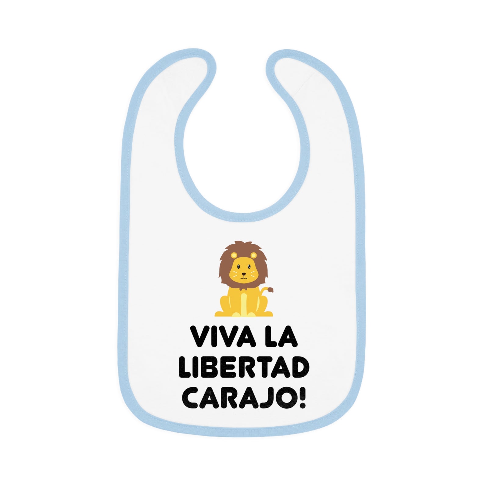 Viva La Libertad Carajo Lion Baby Bib