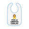 Viva La Libertad Carajo Lion Baby Bib