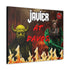 Javier Milei Space Marine in Davos Canvas Print
