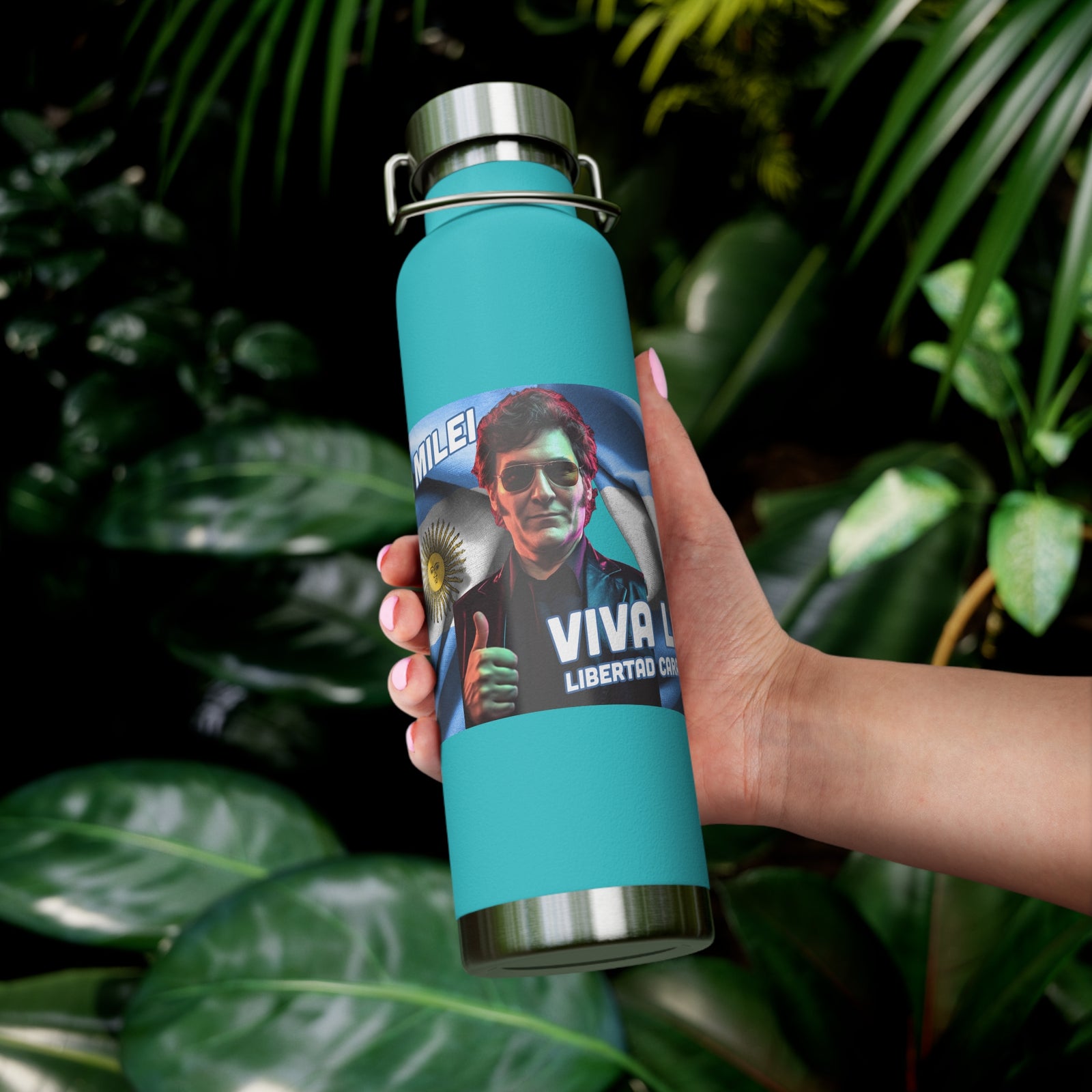 Javier Milei Copper Vacuum Insulated Bottle, 22oz