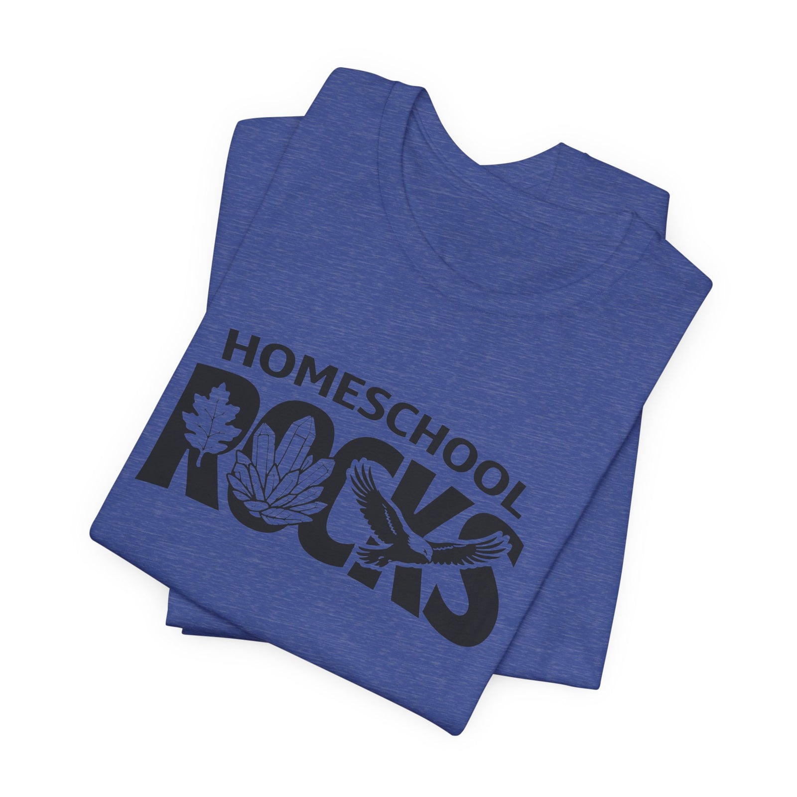 Homeschool Workshop: Homeschool Rocks T-Shirt – Retro Floral 'Homeschool Rocks' Tee for Homeschooling Parents & Teachers
