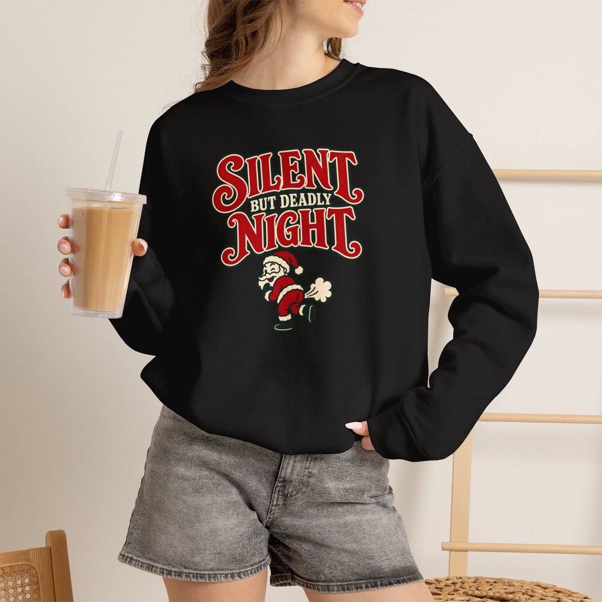 Silent But Deadly Night Sweatshirt - 4LibertyShop.com