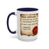 Walton & Johnson Dear England Funny 250th Anniversary Coffee Mug