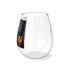 John Adams Stained Glass Wine Glass - Founding Fathers Stemless Wine Glass