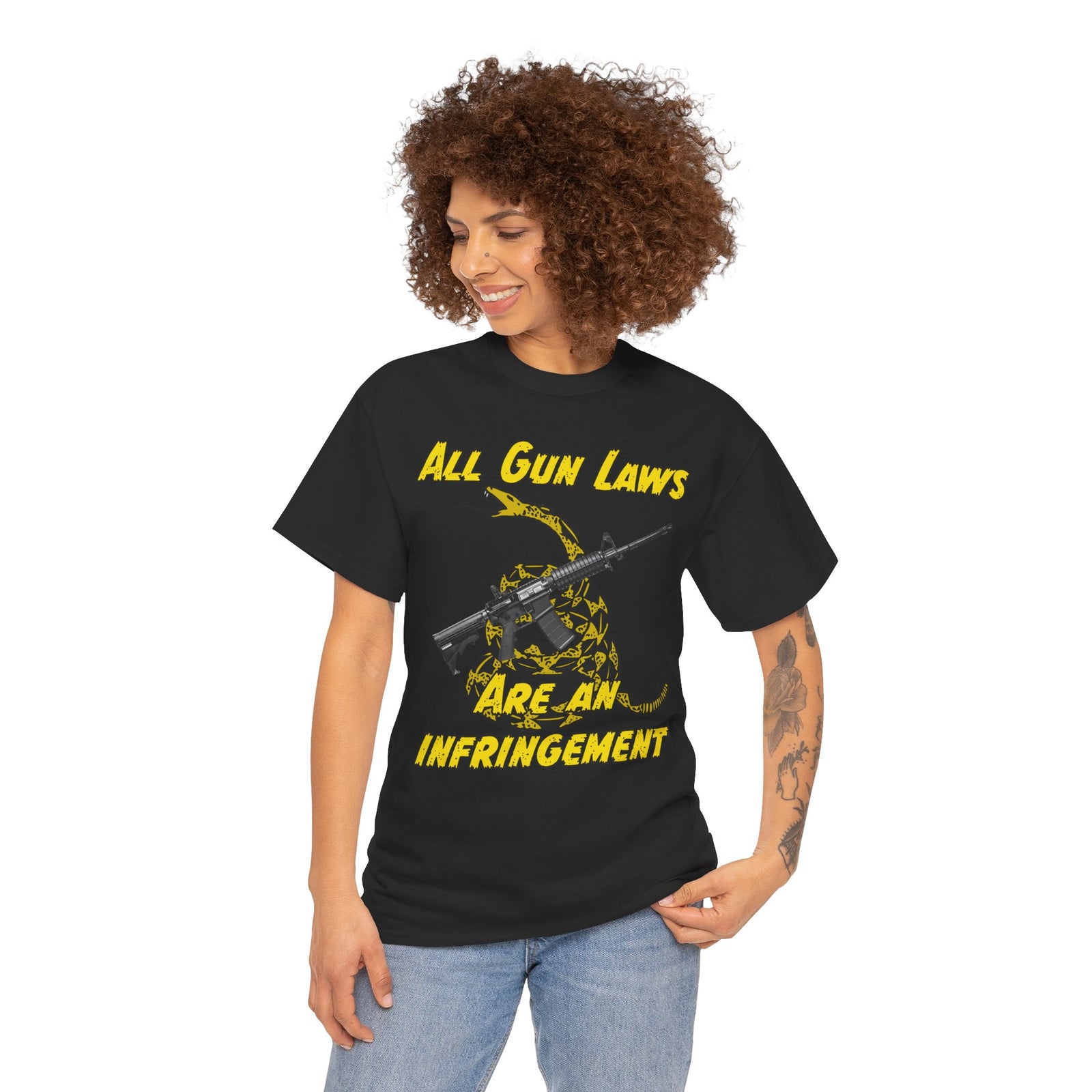 Judge Nap: All Gun Laws Are Infringements AR15 Gadsden T-Shirt