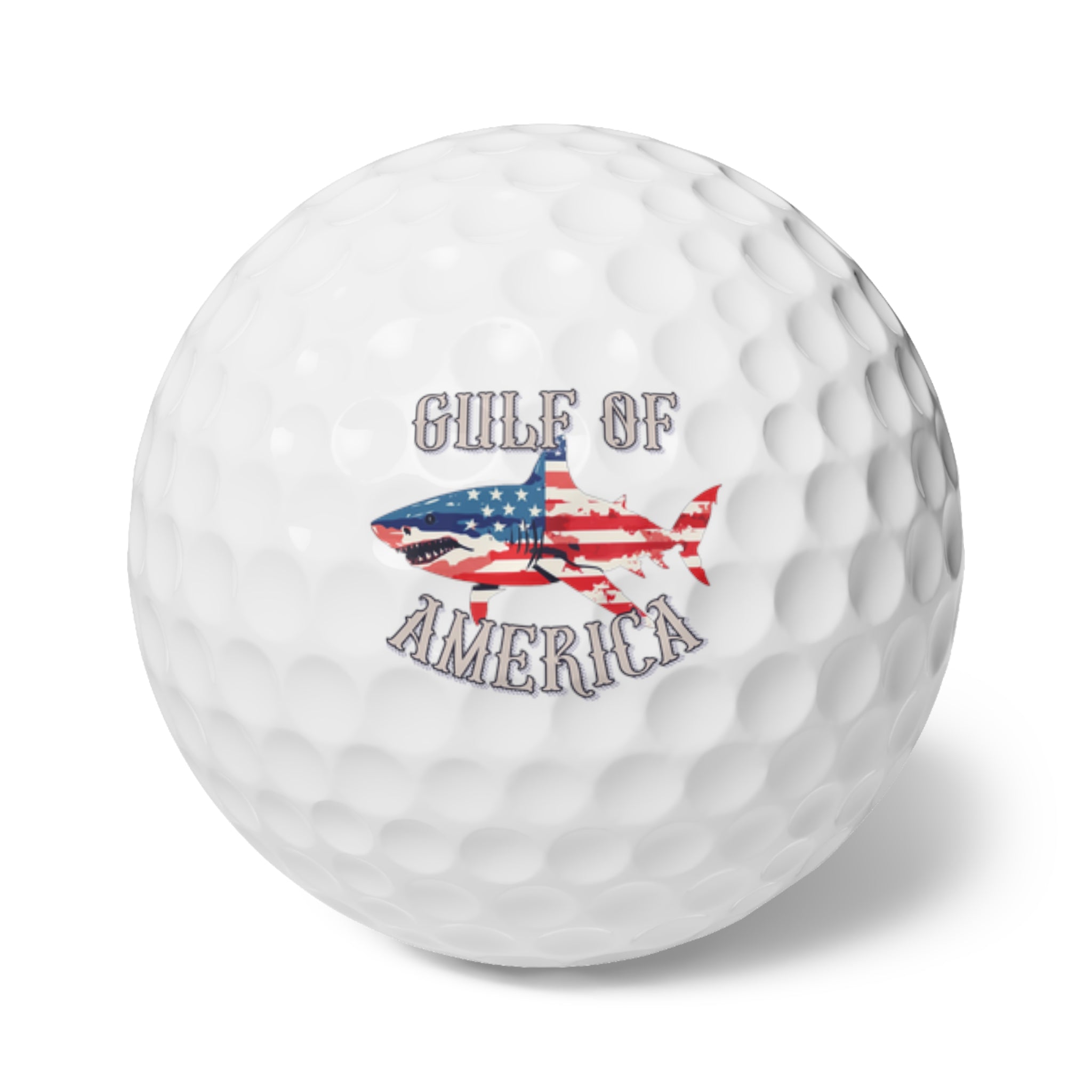 Gulf of America Shark Golf Balls - 6 pack