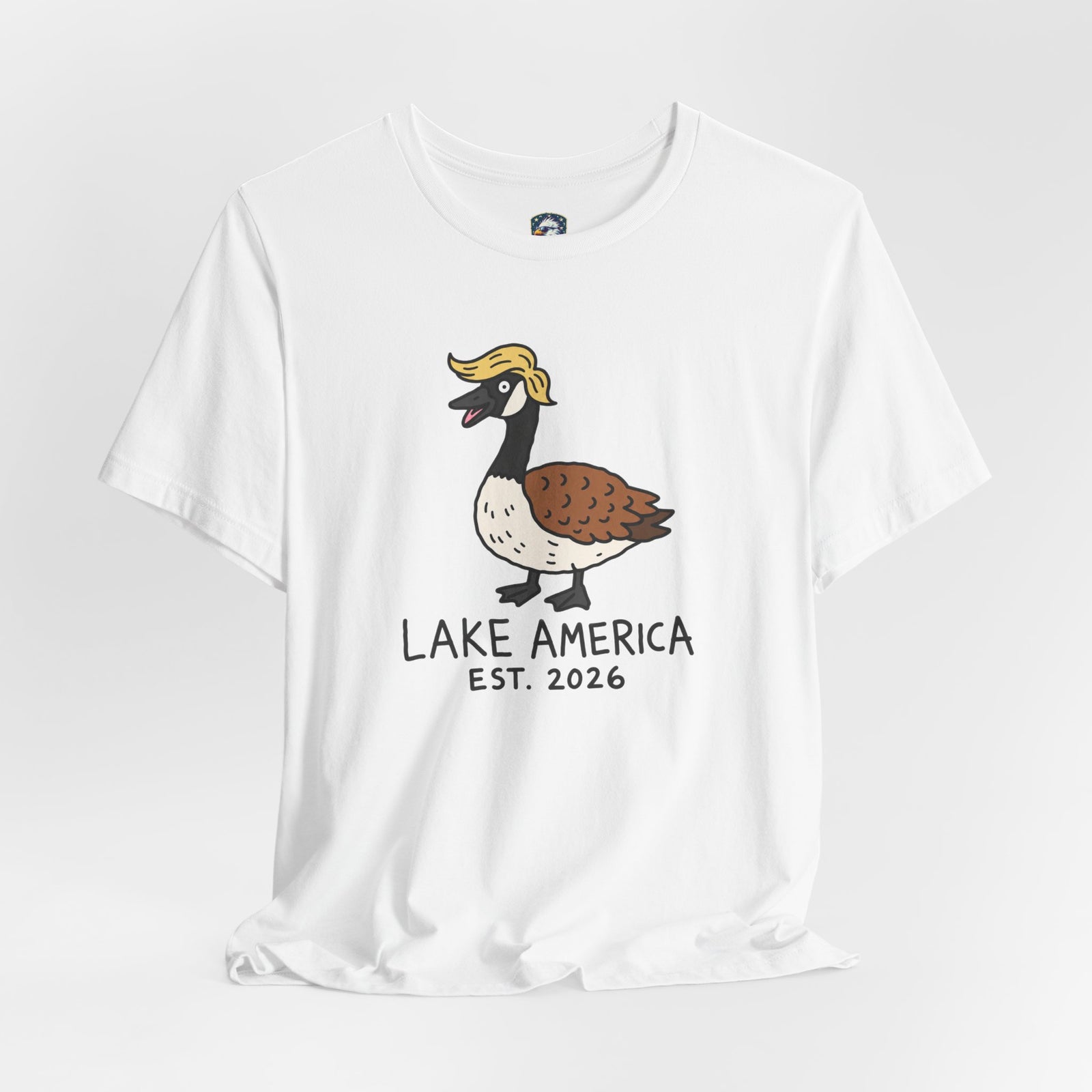 Lake America Goose T‑Shirt — 'Lake America EST. 2026' Cute Duck/Goose Graphic Tee - 4LibertyShop.com