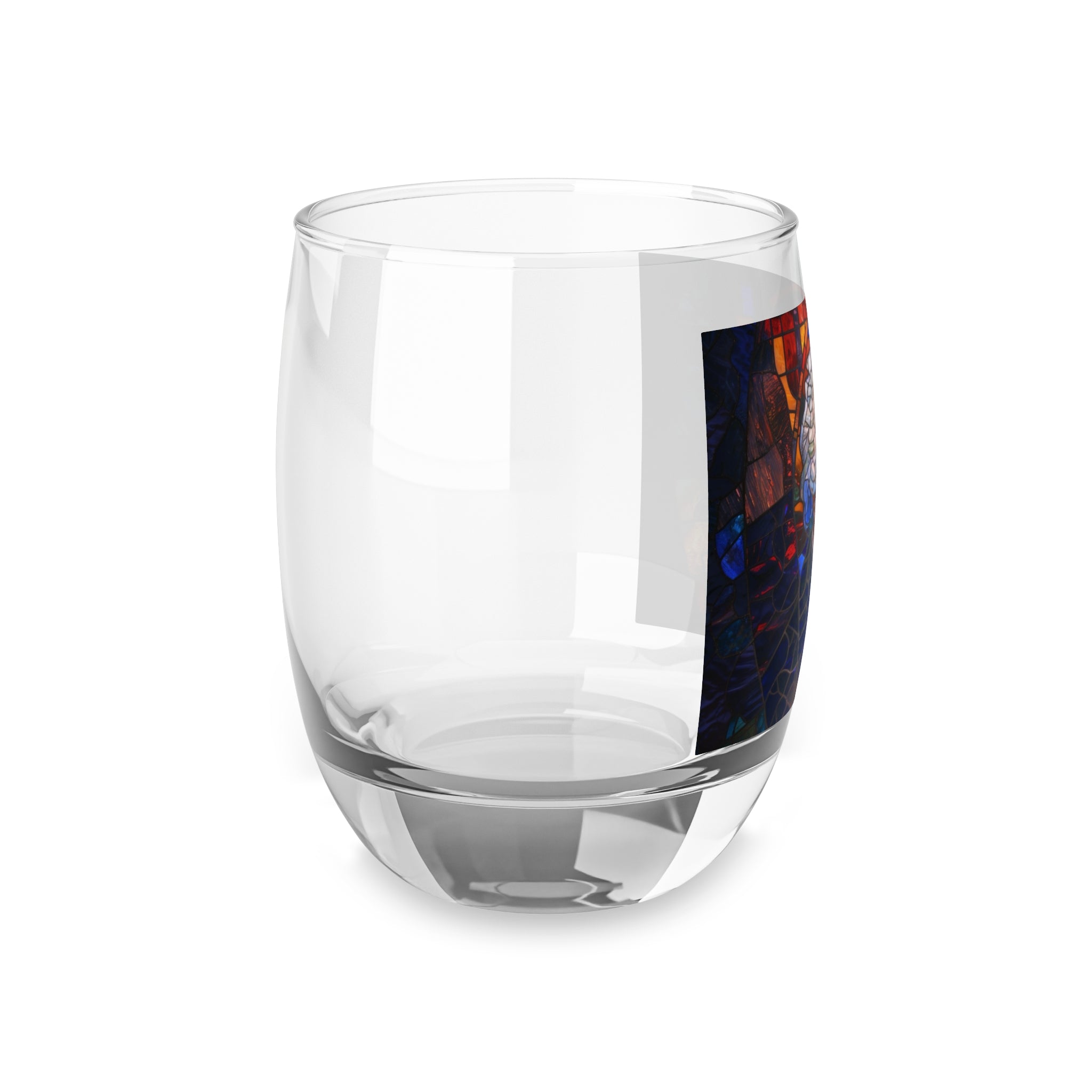 John Adams Stained Glass Whiskey Glass - Founding Fathers Barware