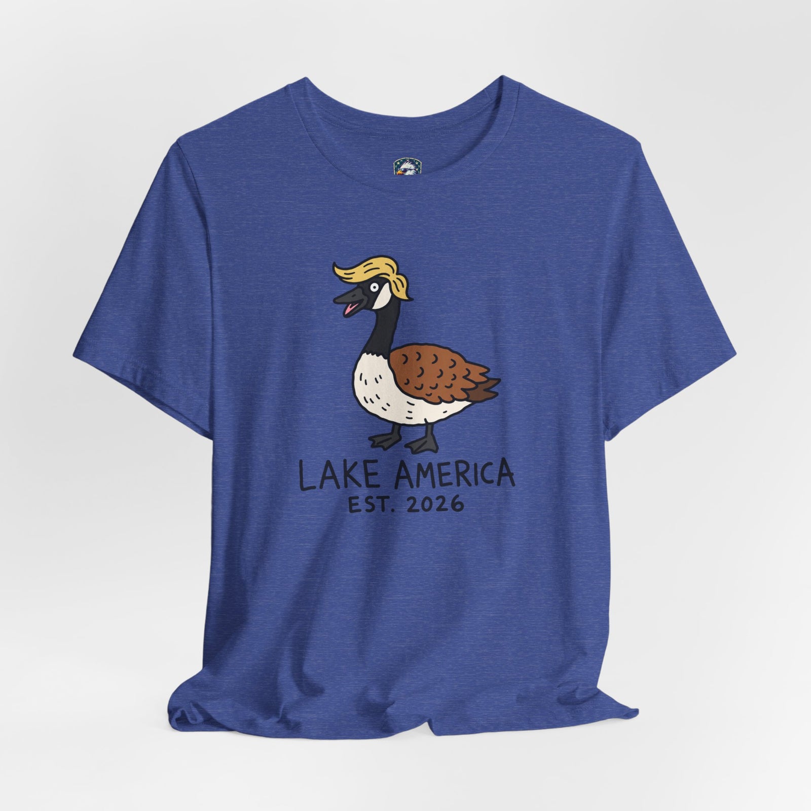 Lake America Goose T‑Shirt — 'Lake America EST. 2026' Cute Duck/Goose Graphic Tee - 4LibertyShop.com