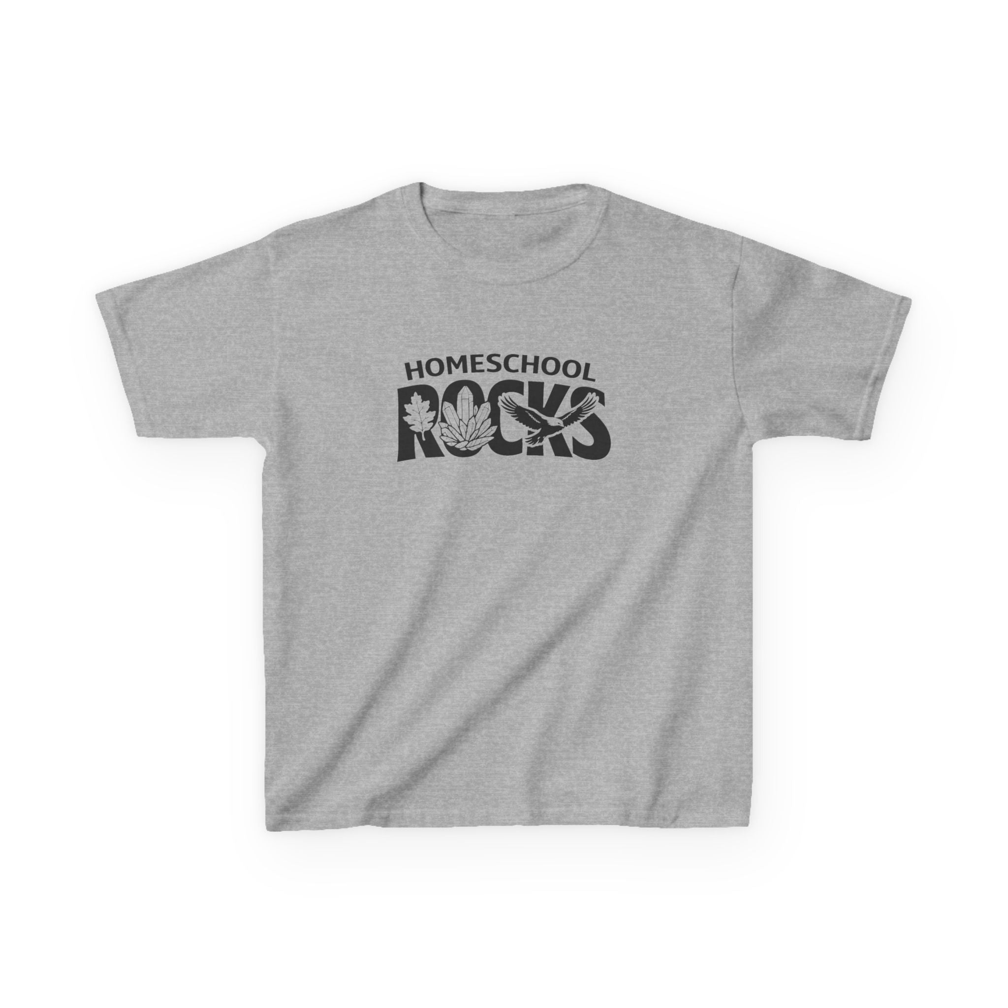 Homeschool Workshop | Kids "Homeschool Rocks" Graphic Tee for Homeschool Families