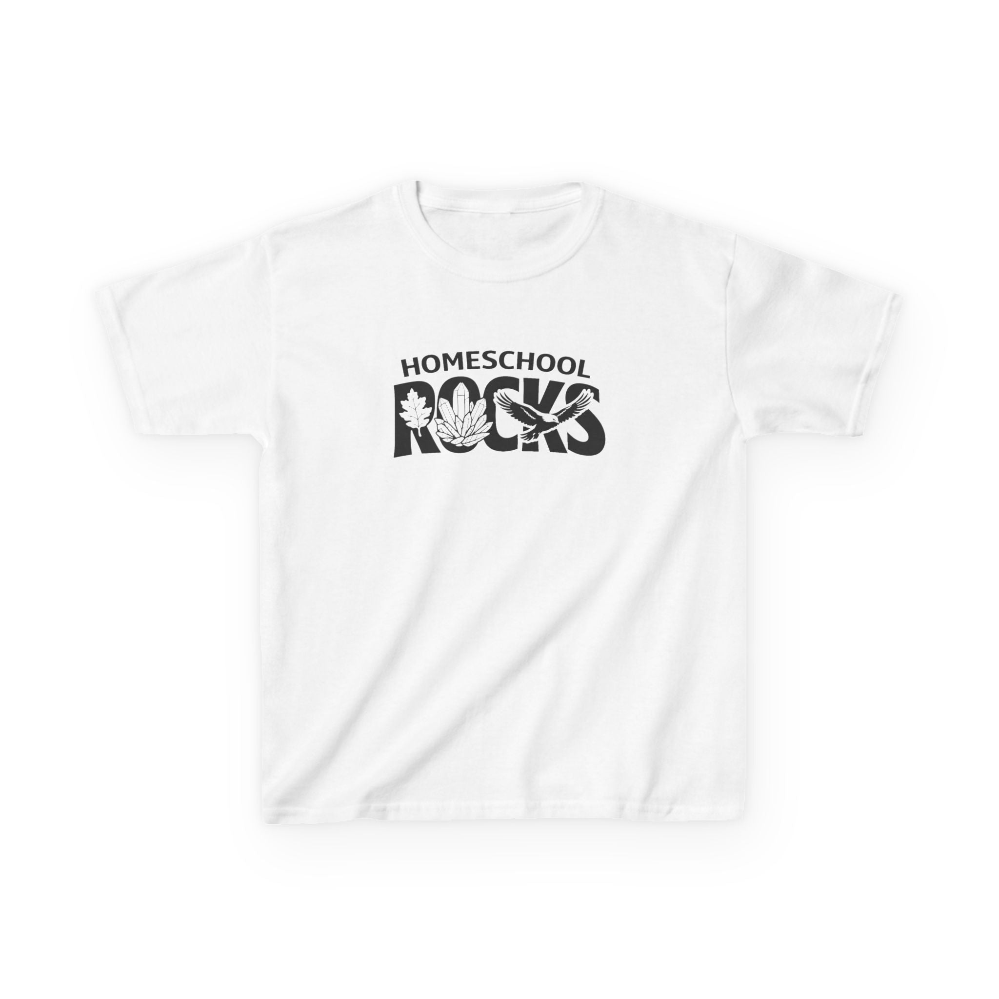 Homeschool Workshop | Kids "Homeschool Rocks" Graphic Tee for Homeschool Families