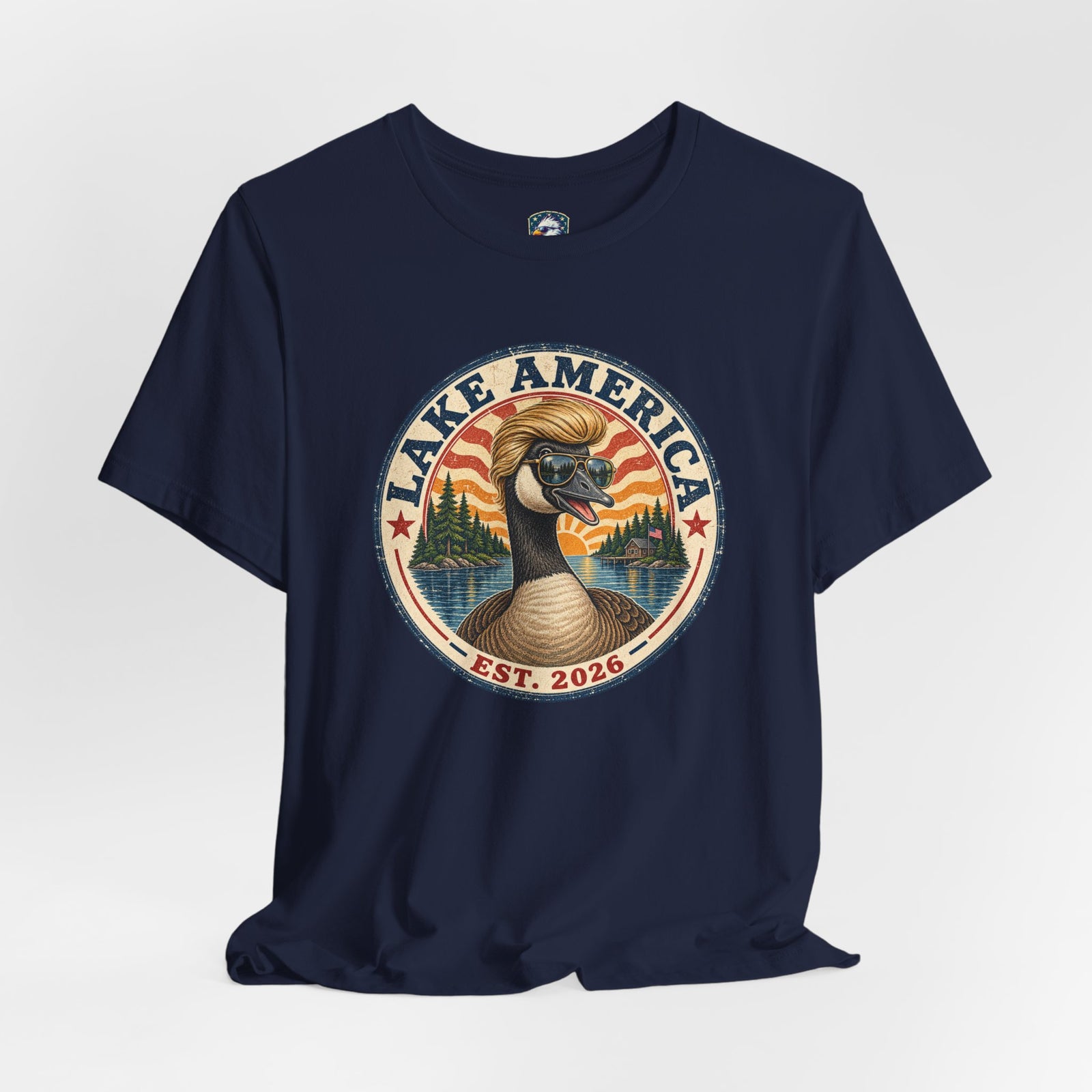 Lake America Goose Tee — Vintage Outdoor Fishing Shirt (Est. 2026) - 4LibertyShop.com