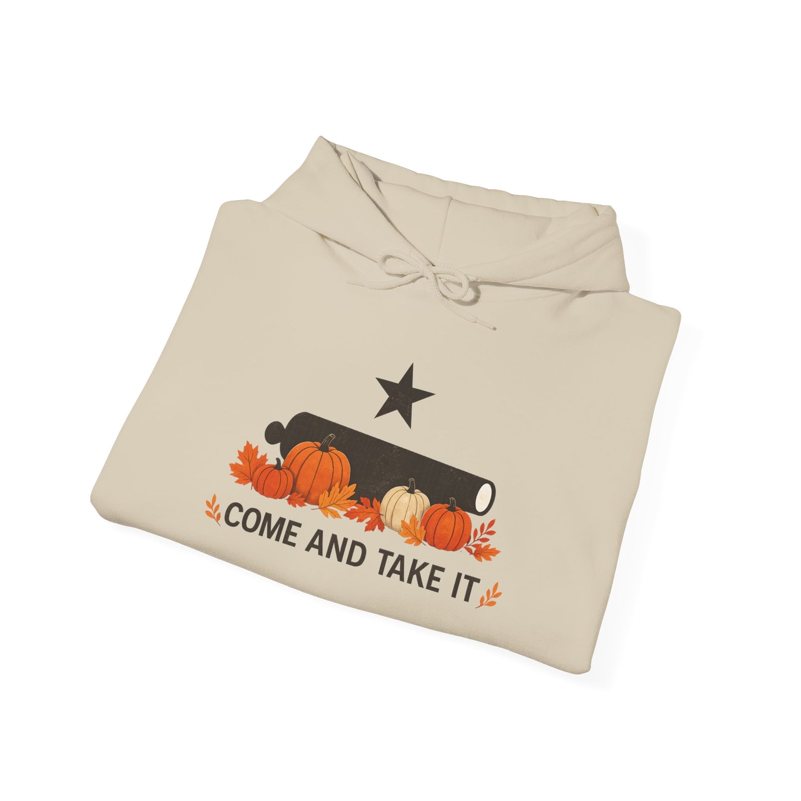Pumpkin 'Come and Take It' Hoodie — Fall Harvest Sweatshirt - 4LibertyShop.com
