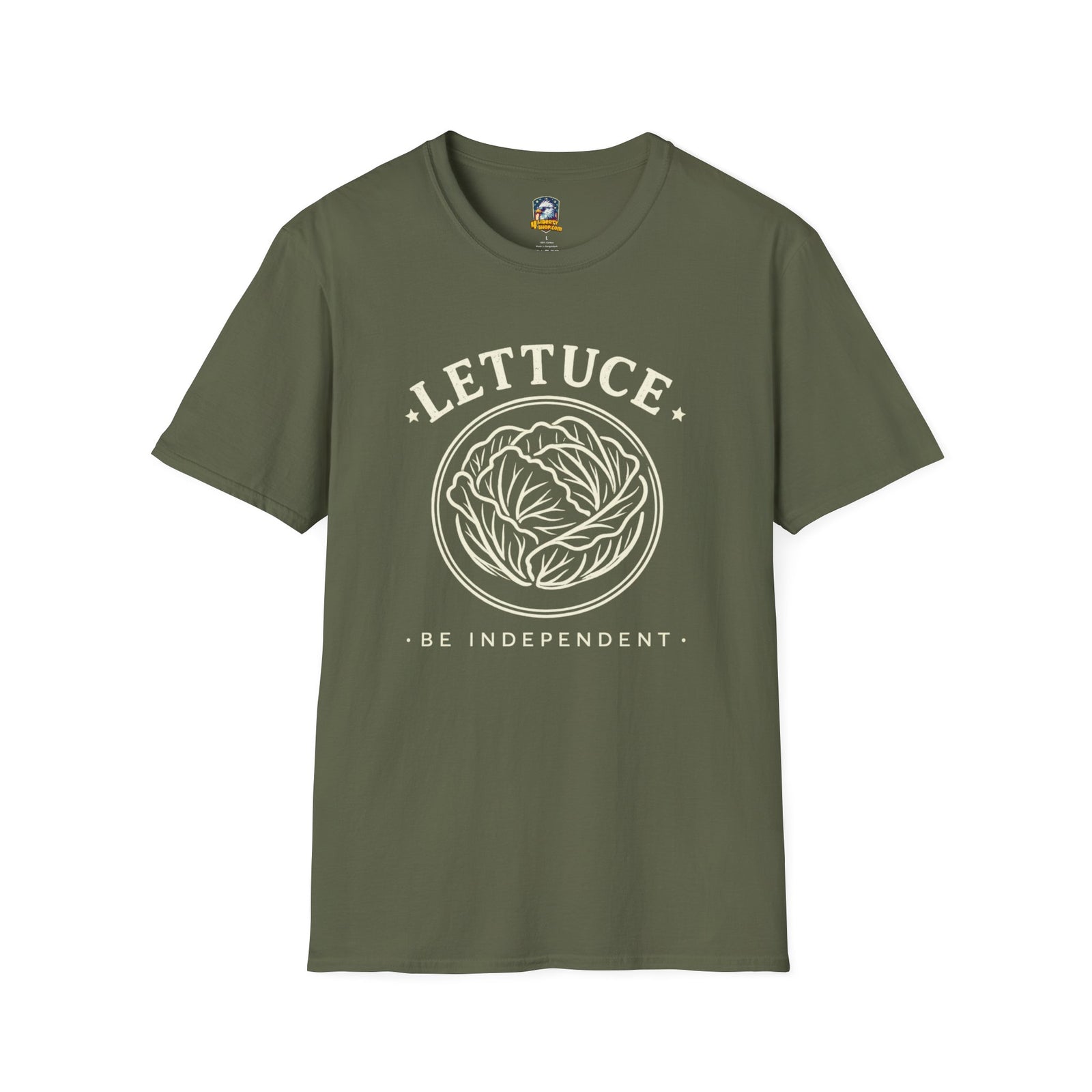 Lettuce Be Independent T-Shirt — Vintage Plant Graphic Tee