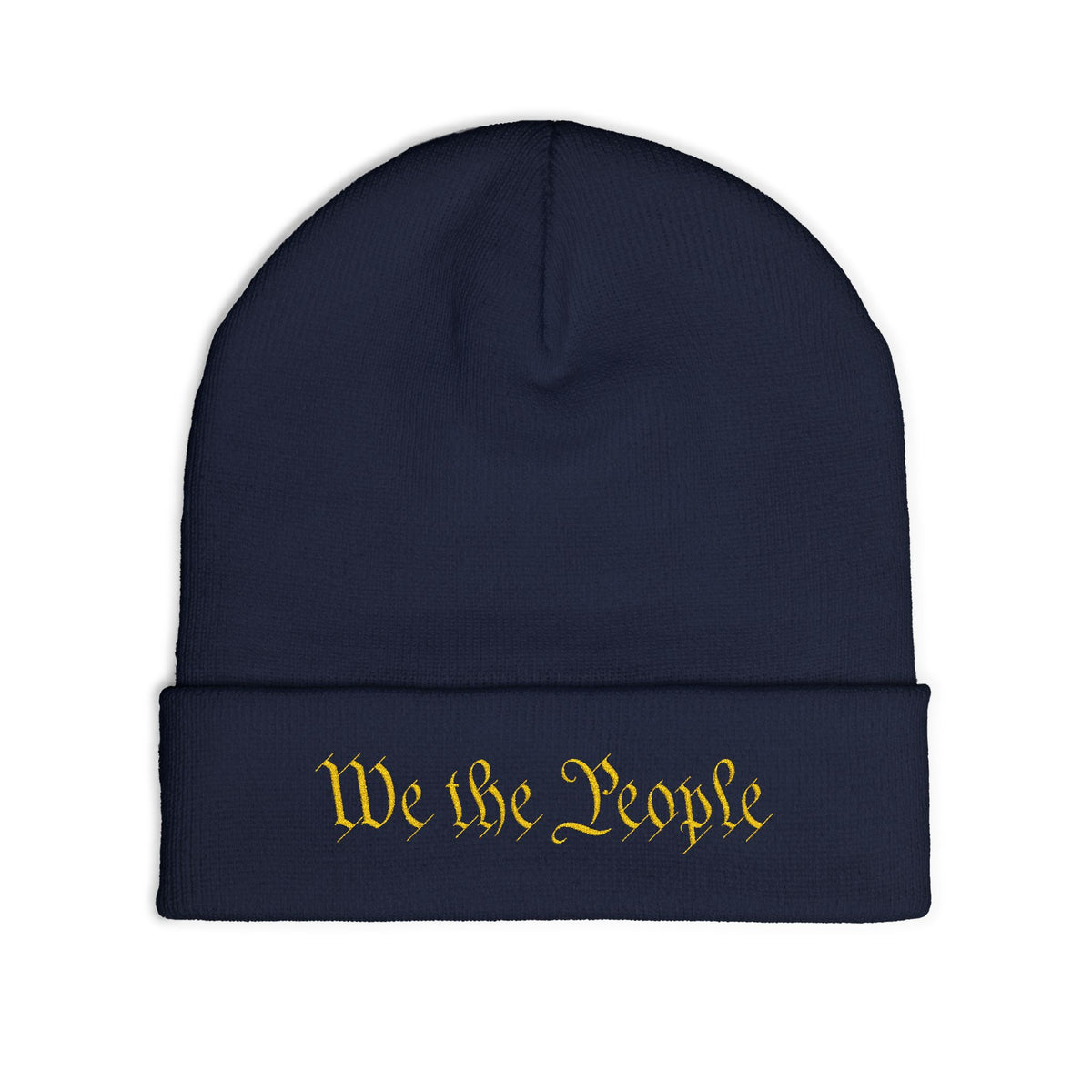 We the People Embroidered Knit Beanie - 4LibertyShop.com