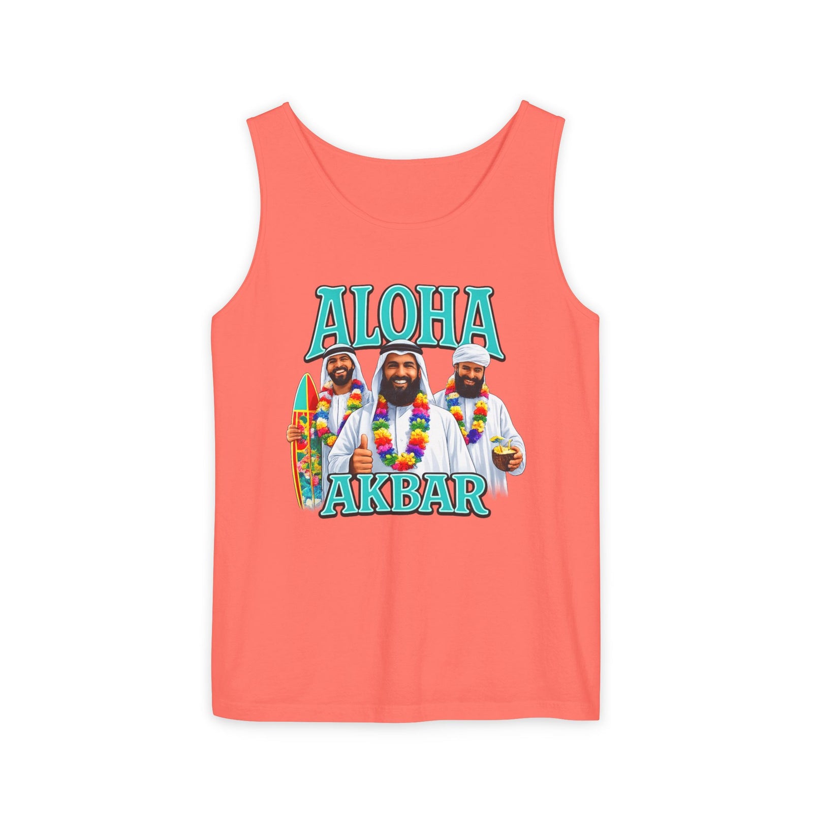 Walton & Johnson – Aloha Akbar Tank Top – Tropical Vintage Surf Graphic