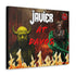Javier Milei Space Marine in Davos Canvas Print