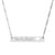 Bar Necklace — "We the People" Engraved Cutout Heart