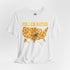 Pollen Nation T-Shirt – USA Honeycomb Map with Bee Graphic