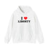 Judge Nap: I Heart Liberty Unisex Heavy Blend™ Hooded Sweatshirt
