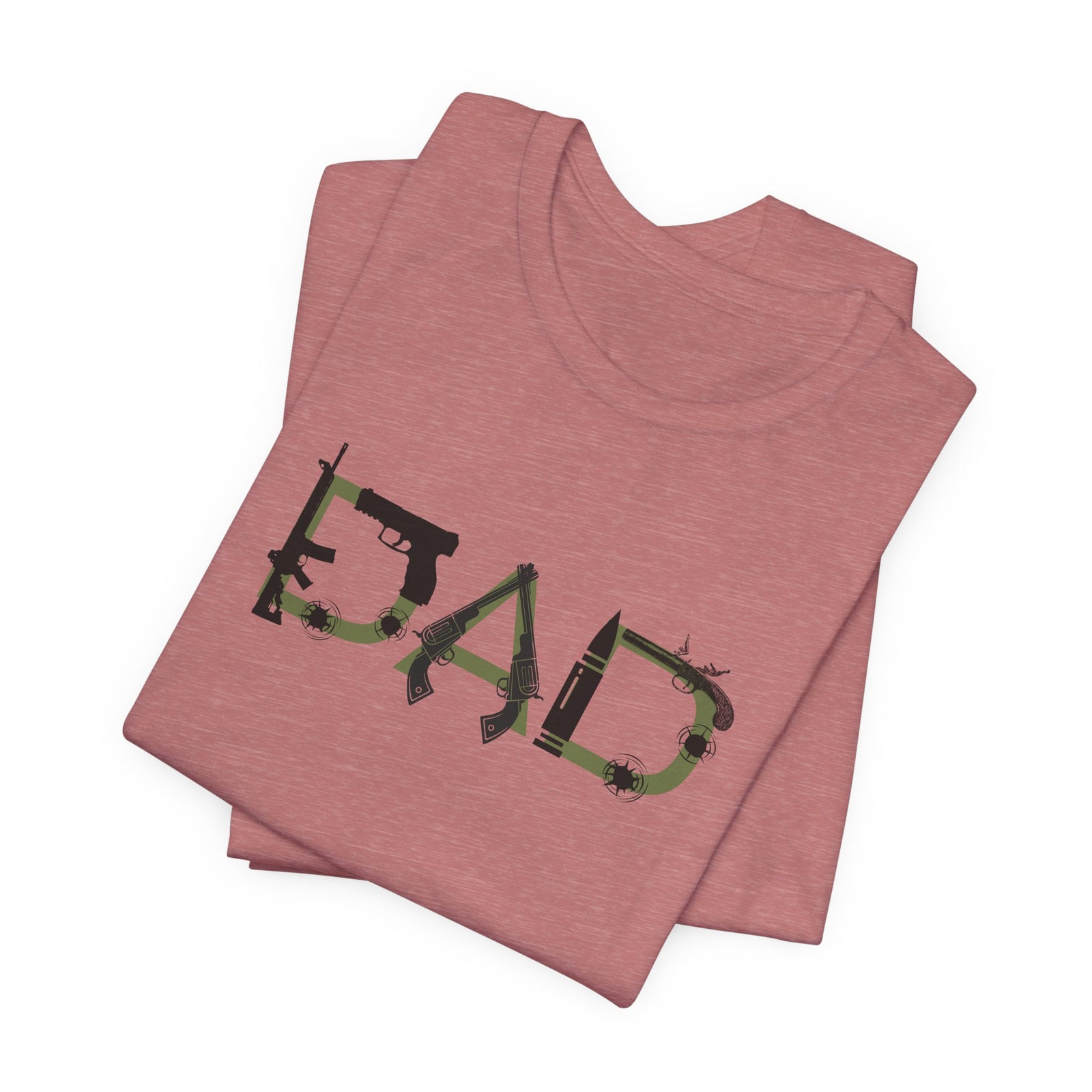 DAD Bullet Holes Tee — Ammo & Guns Graphic Dad Shirt