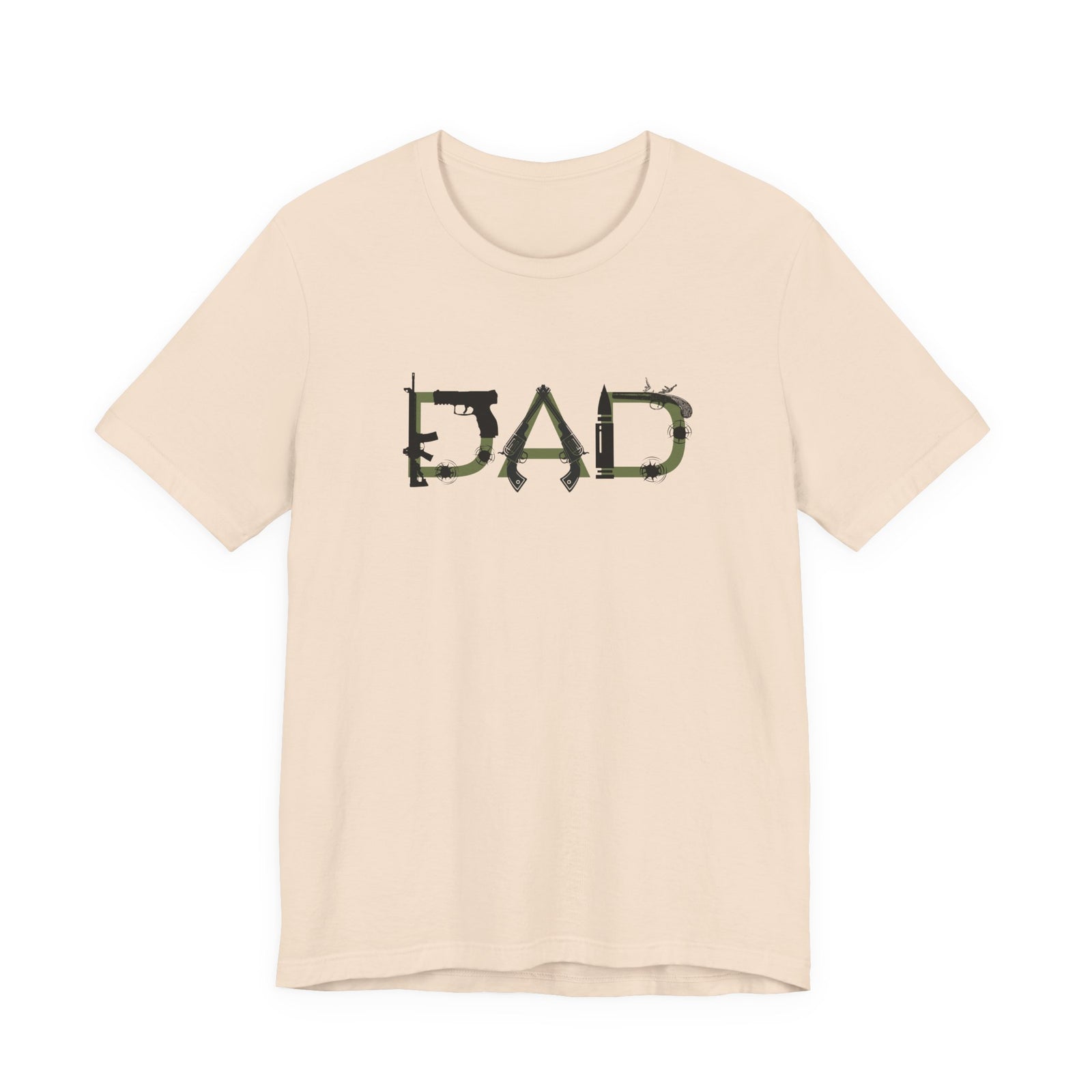DAD Bullet Holes Tee — Ammo & Guns Graphic Dad Shirt