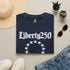 Liberty250 T-Shirt — Vintage Betsy Ross Star Circle Patriotic Tee