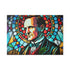 Calvin Coolidge Stained Glass Cutting Board - Premium Patriotic Kitchen Decor
