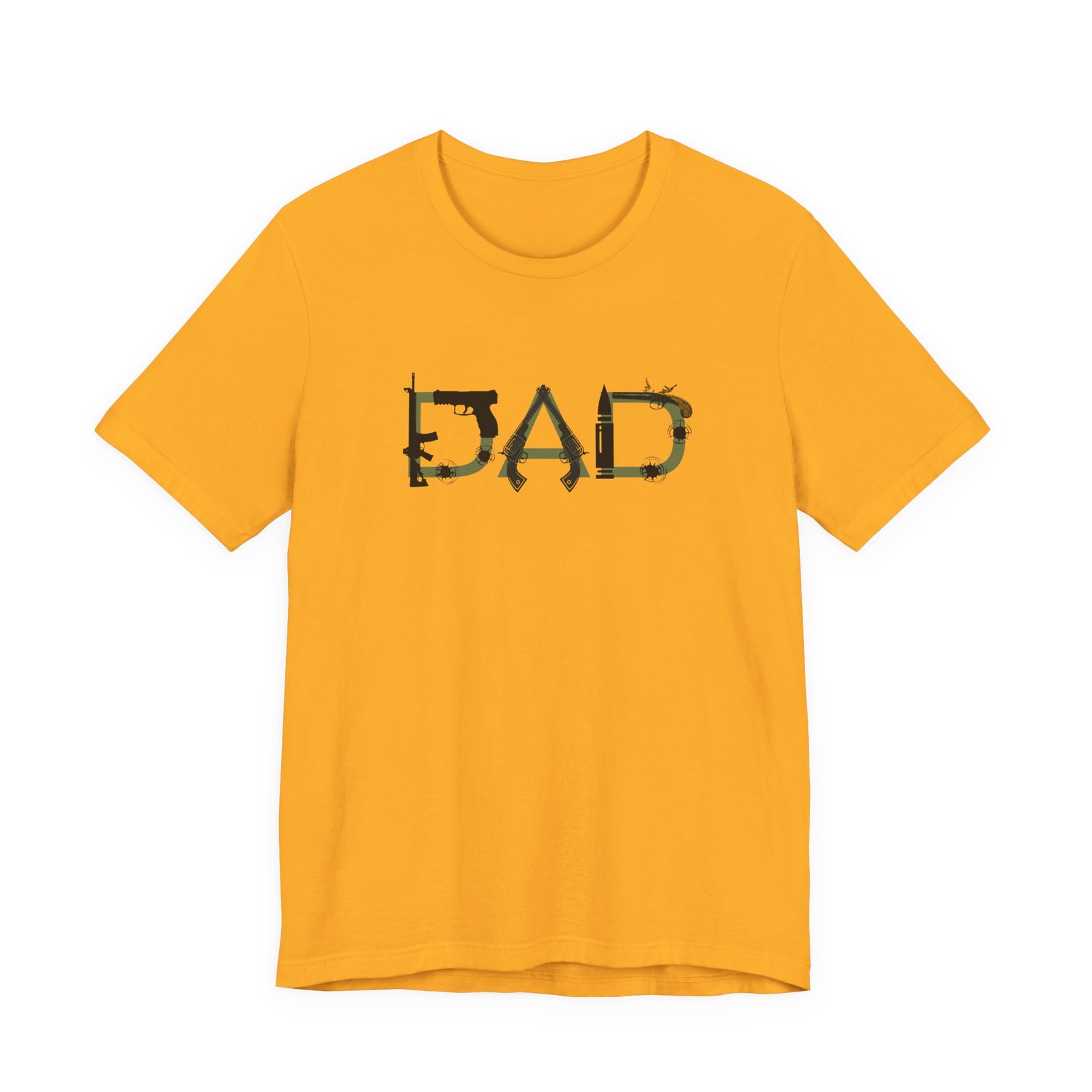 DAD Bullet Holes Tee — Ammo & Guns Graphic Dad Shirt
