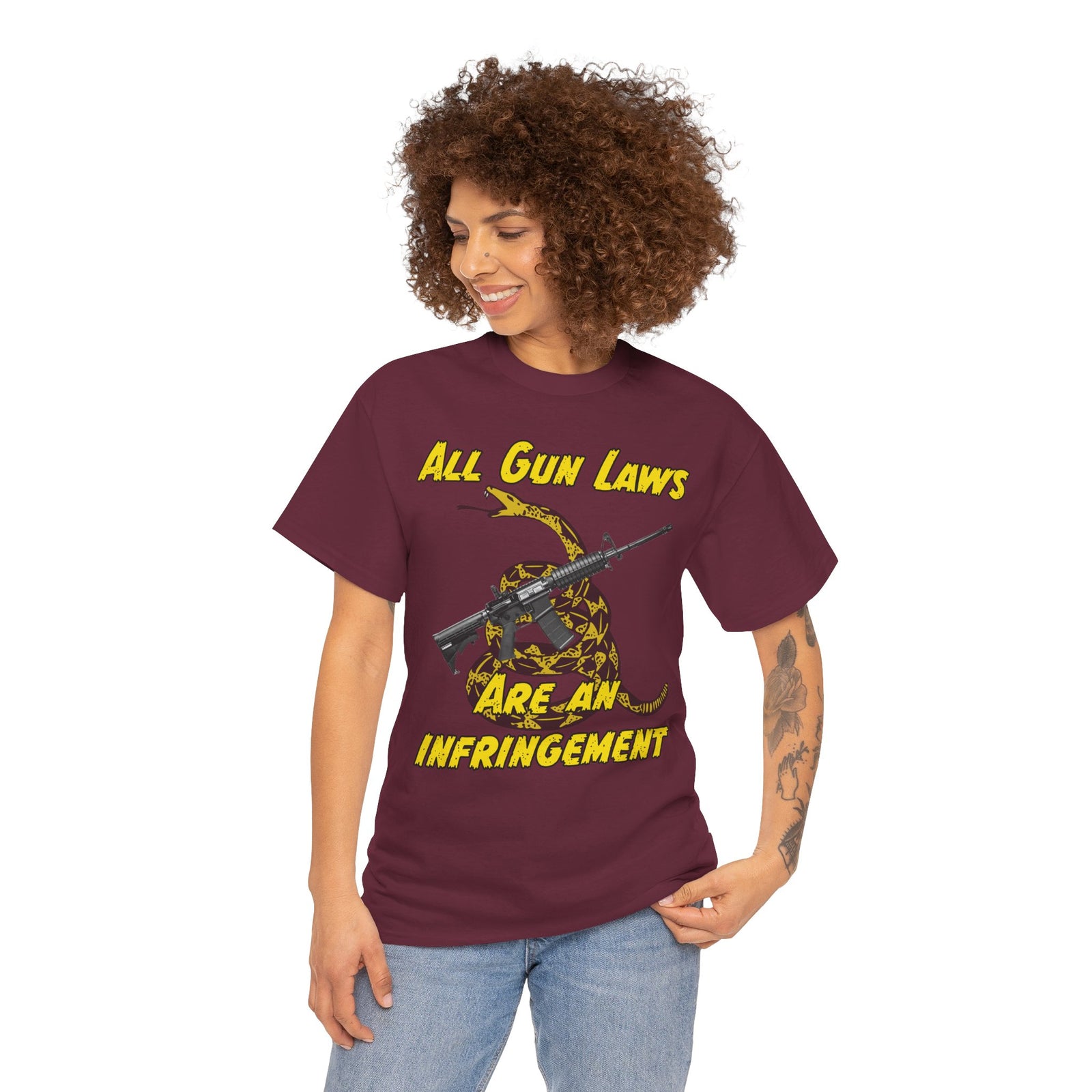 Judge Nap: All Gun Laws Are Infringements AR15 Gadsden T-Shirt