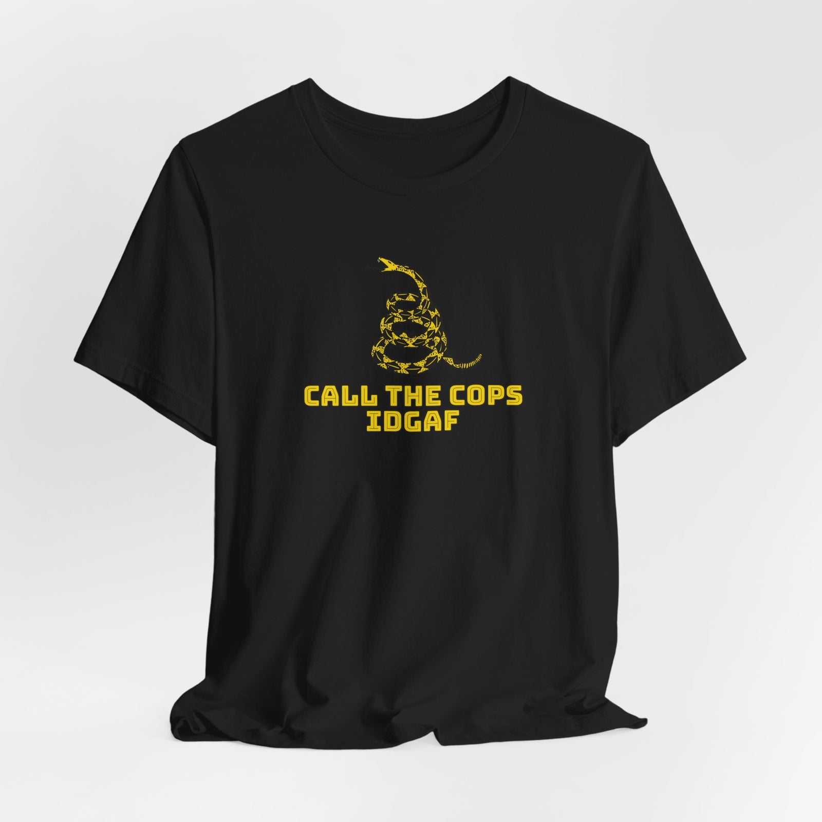 Call The Cops IDGAF Unisex Tee - Gadsden Flag Shirt