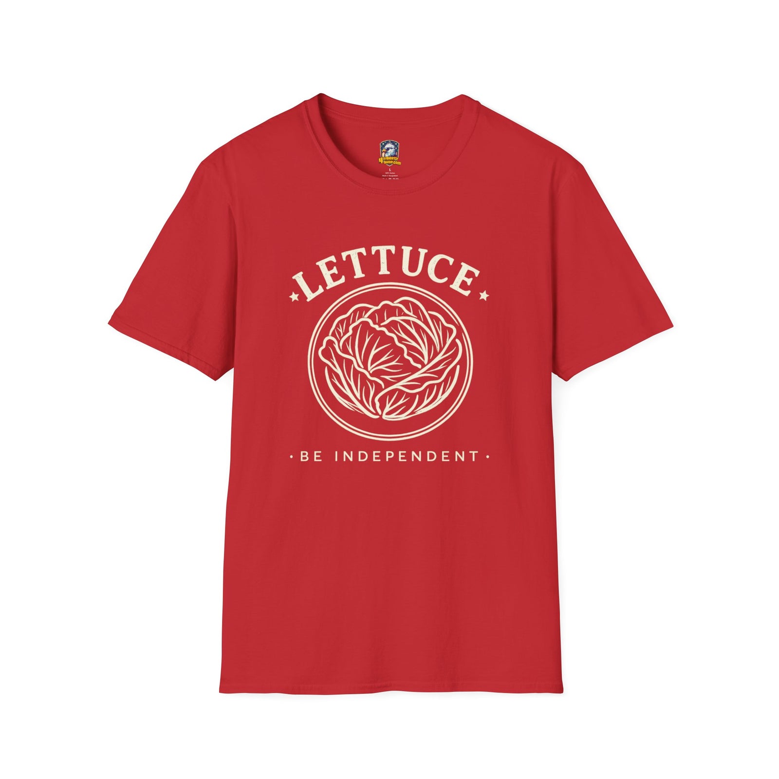 Lettuce Be Independent T-Shirt — Vintage Plant Graphic Tee
