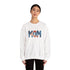 Embroidered Patriotic Mom Crewneck Sweatshirt
