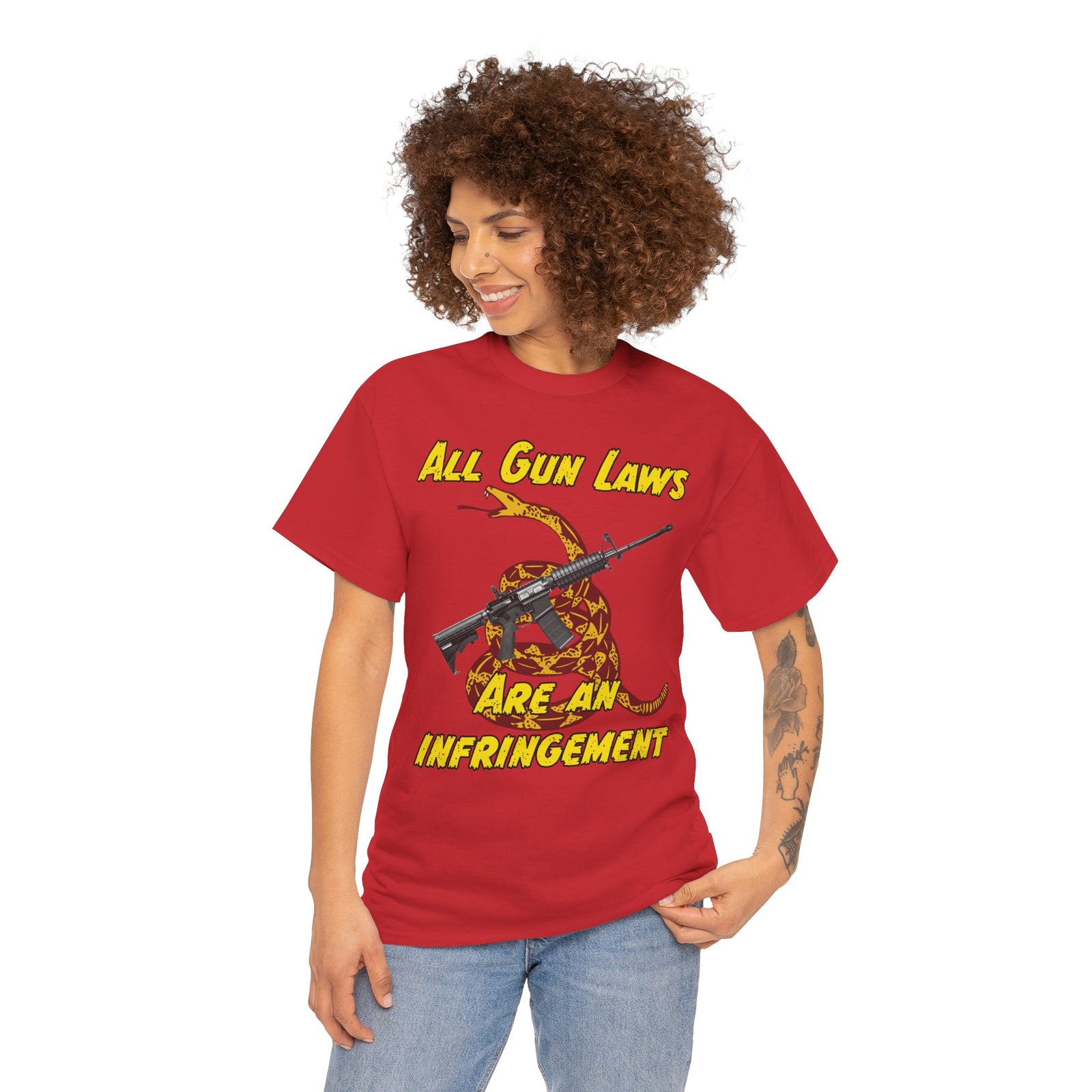 Judge Nap: All Gun Laws Are Infringements AR15 Gadsden T-Shirt
