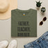 Homeschool Workshop - Father. Teacher. Builder. Homeschool Dad T-Shirt