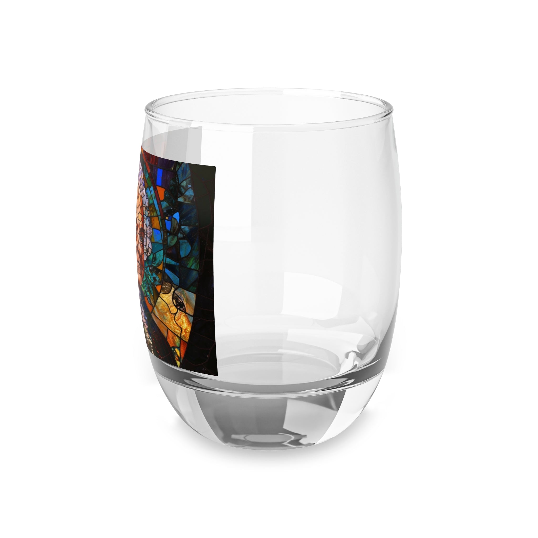 John Adams Stained Glass Whiskey Glass - Founding Fathers Barware