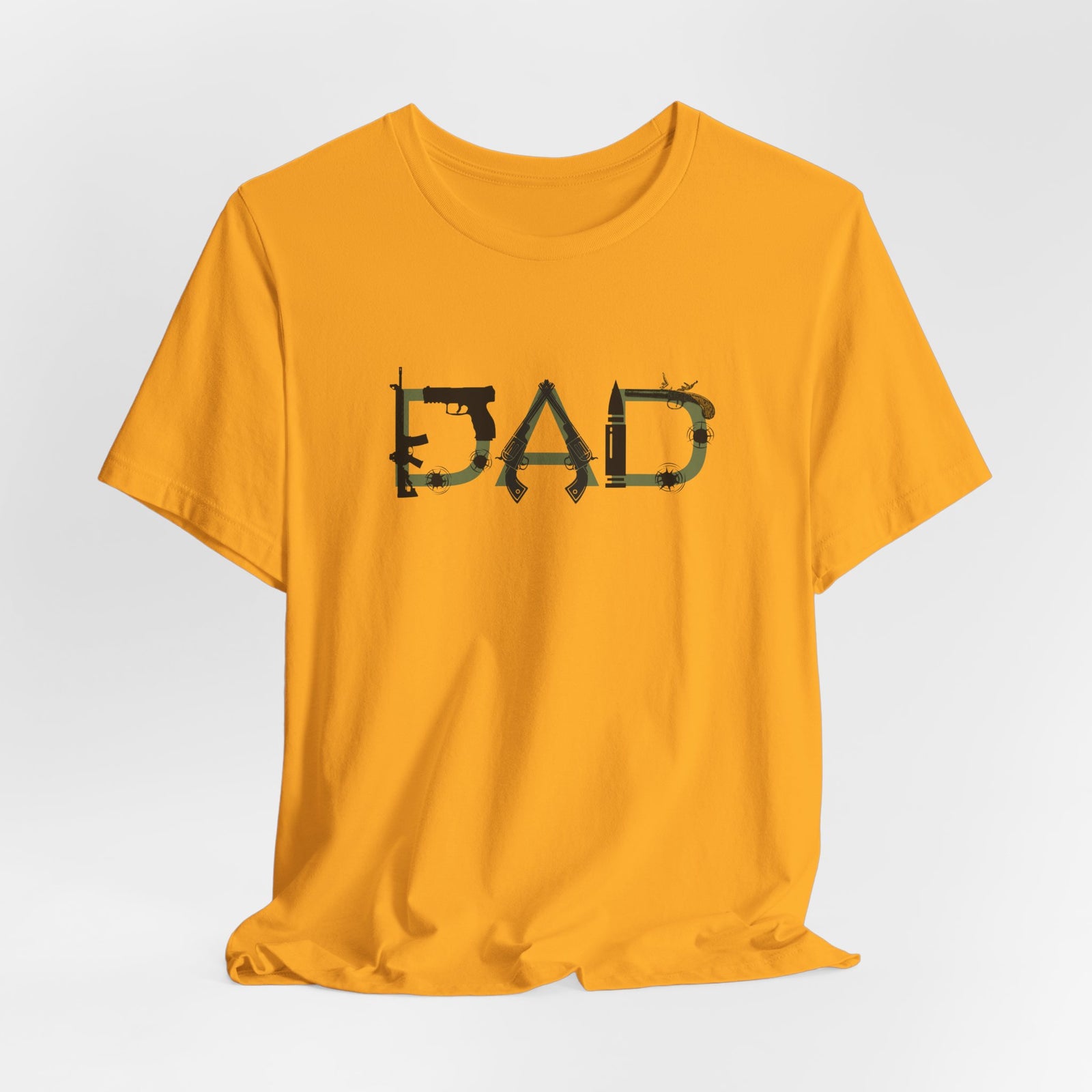 DAD Bullet Holes Tee — Ammo & Guns Graphic Dad Shirt