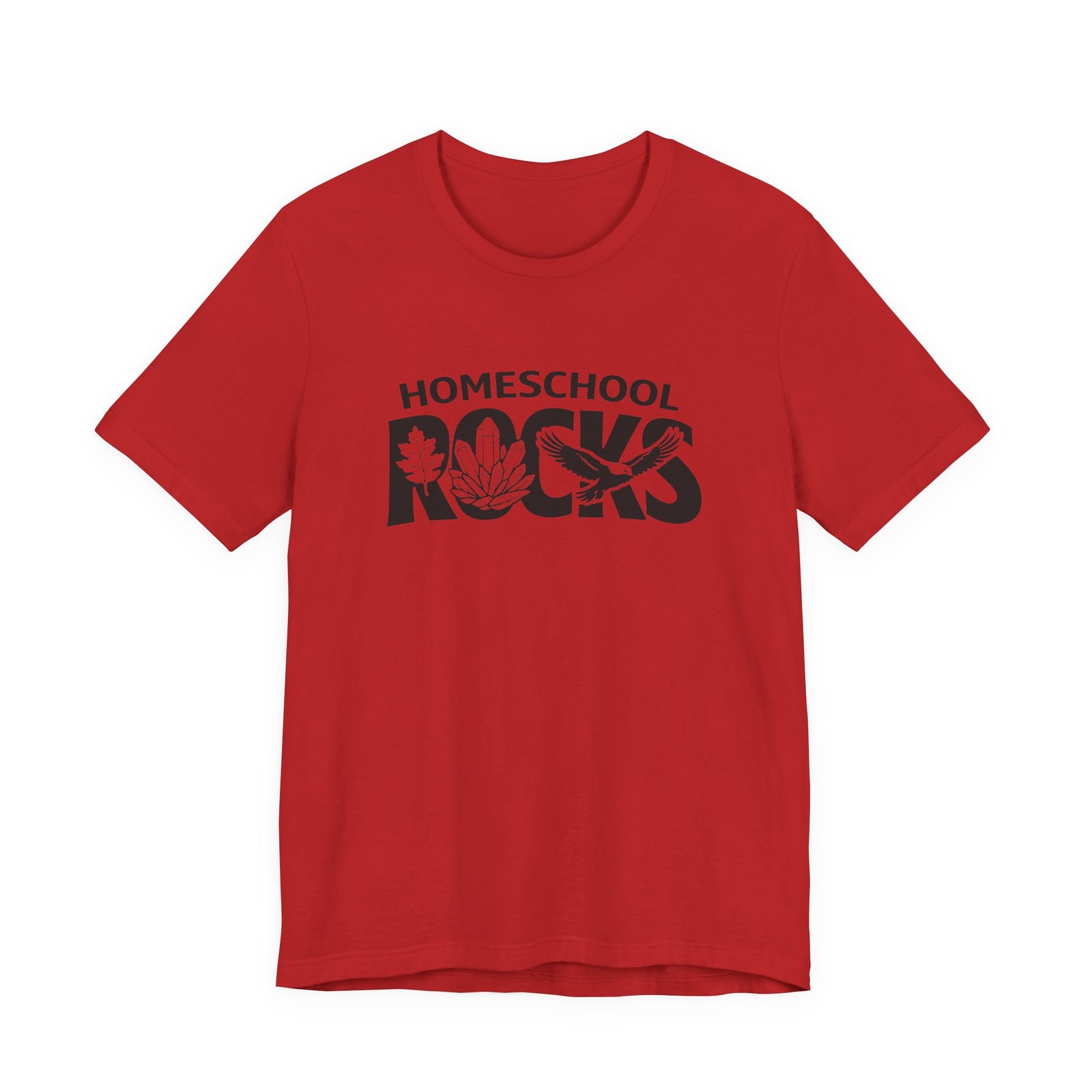 Homeschool Workshop: Homeschool Rocks T-Shirt – Retro Floral 'Homeschool Rocks' Tee for Homeschooling Parents & Teachers