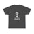Dark gray t-shirt with a graphic of a person and 'WE ARE CHARLIE' text on a white background