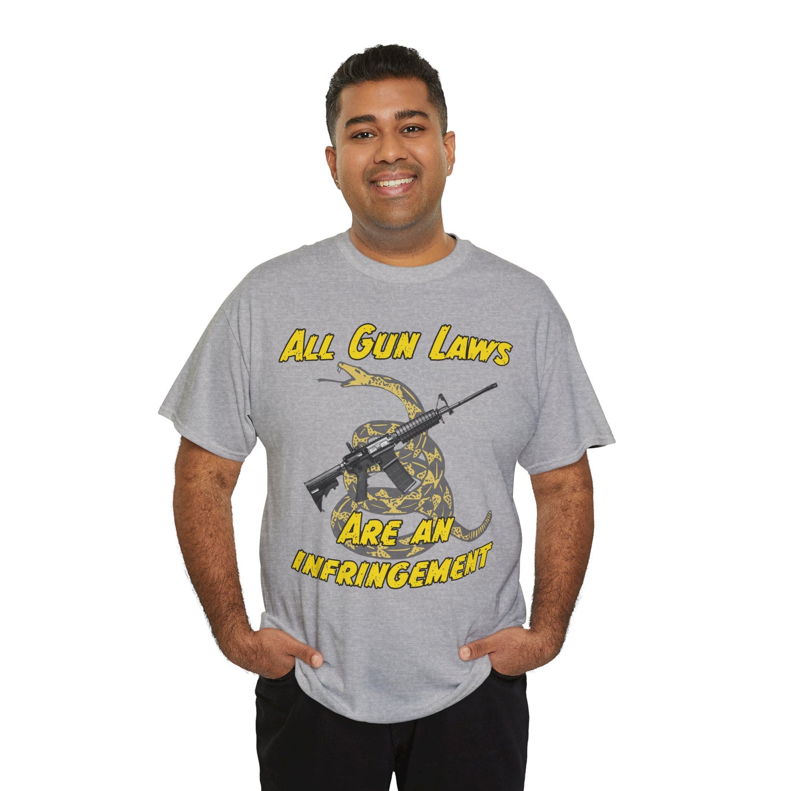 Judge Nap: All Gun Laws Are Infringements AR15 Gadsden T-Shirt