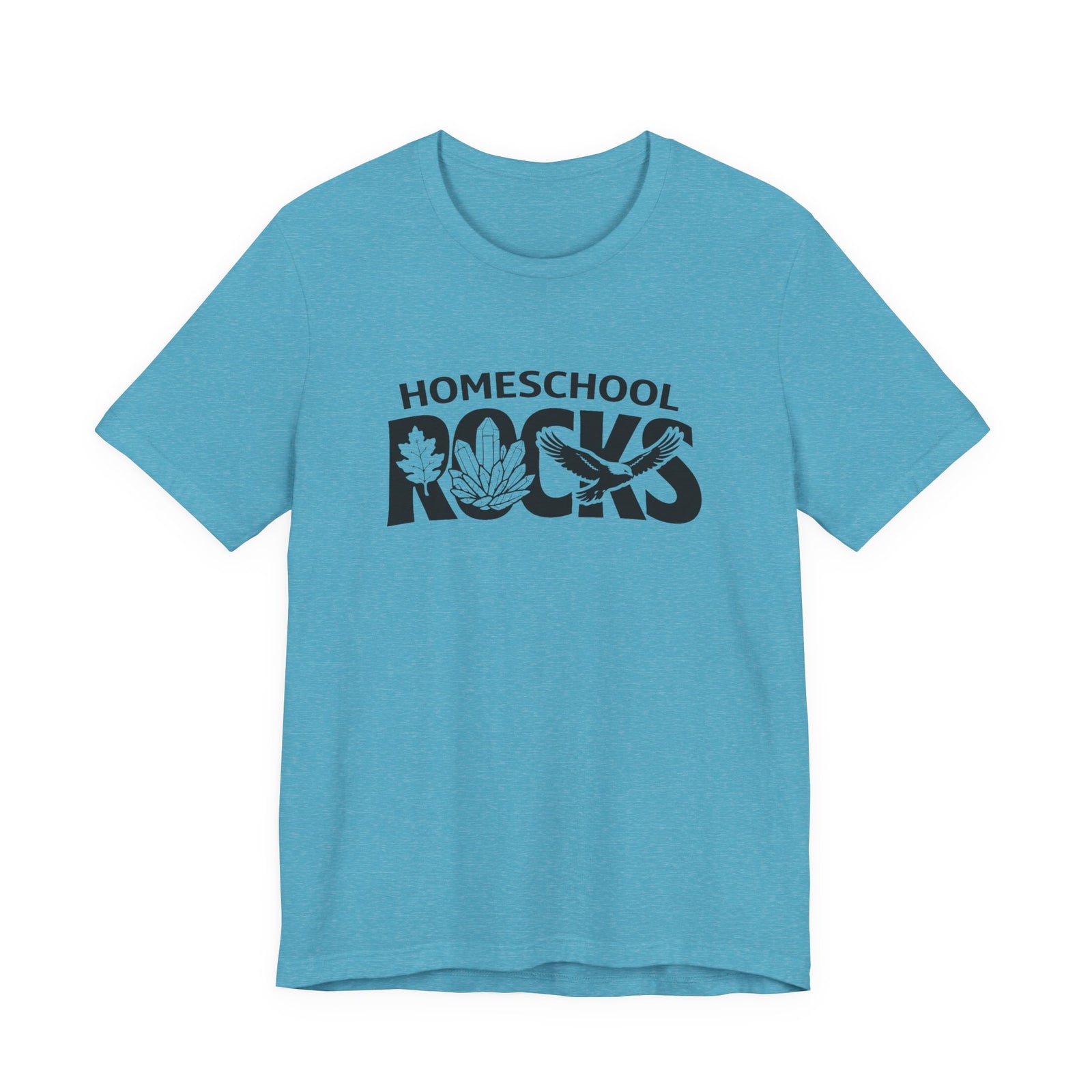 Homeschool Workshop: Homeschool Rocks T-Shirt – Retro Floral 'Homeschool Rocks' Tee for Homeschooling Parents & Teachers