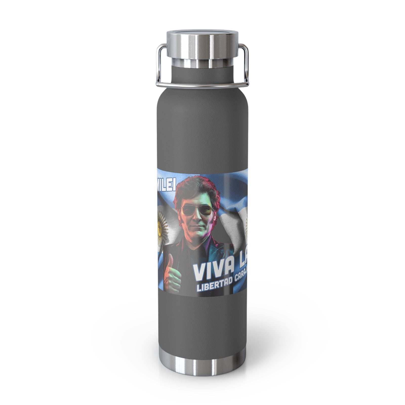 Javier Milei Copper Vacuum Insulated Bottle, 22oz