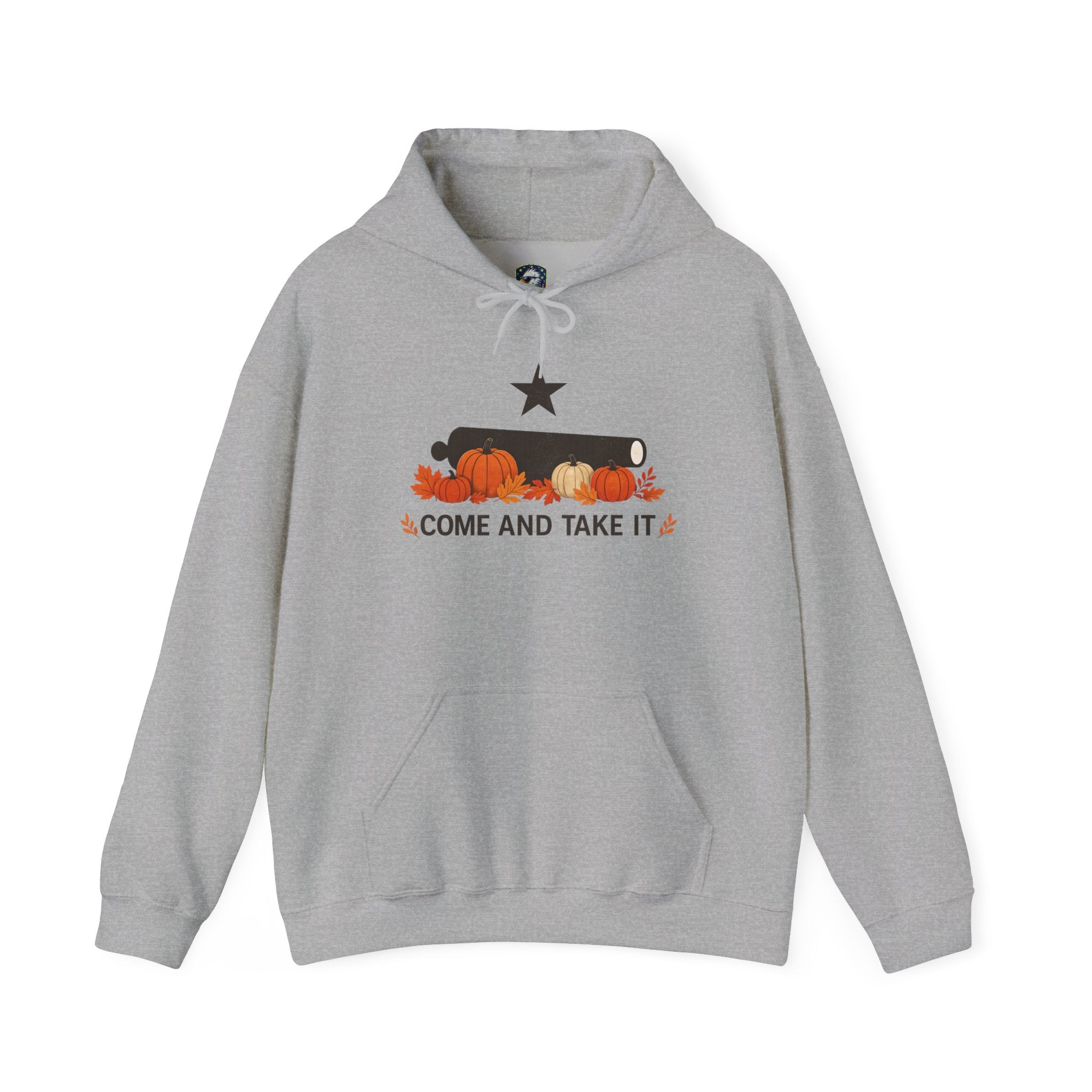 Pumpkin 'Come and Take It' Hoodie — Fall Harvest Sweatshirt - 4LibertyShop.com