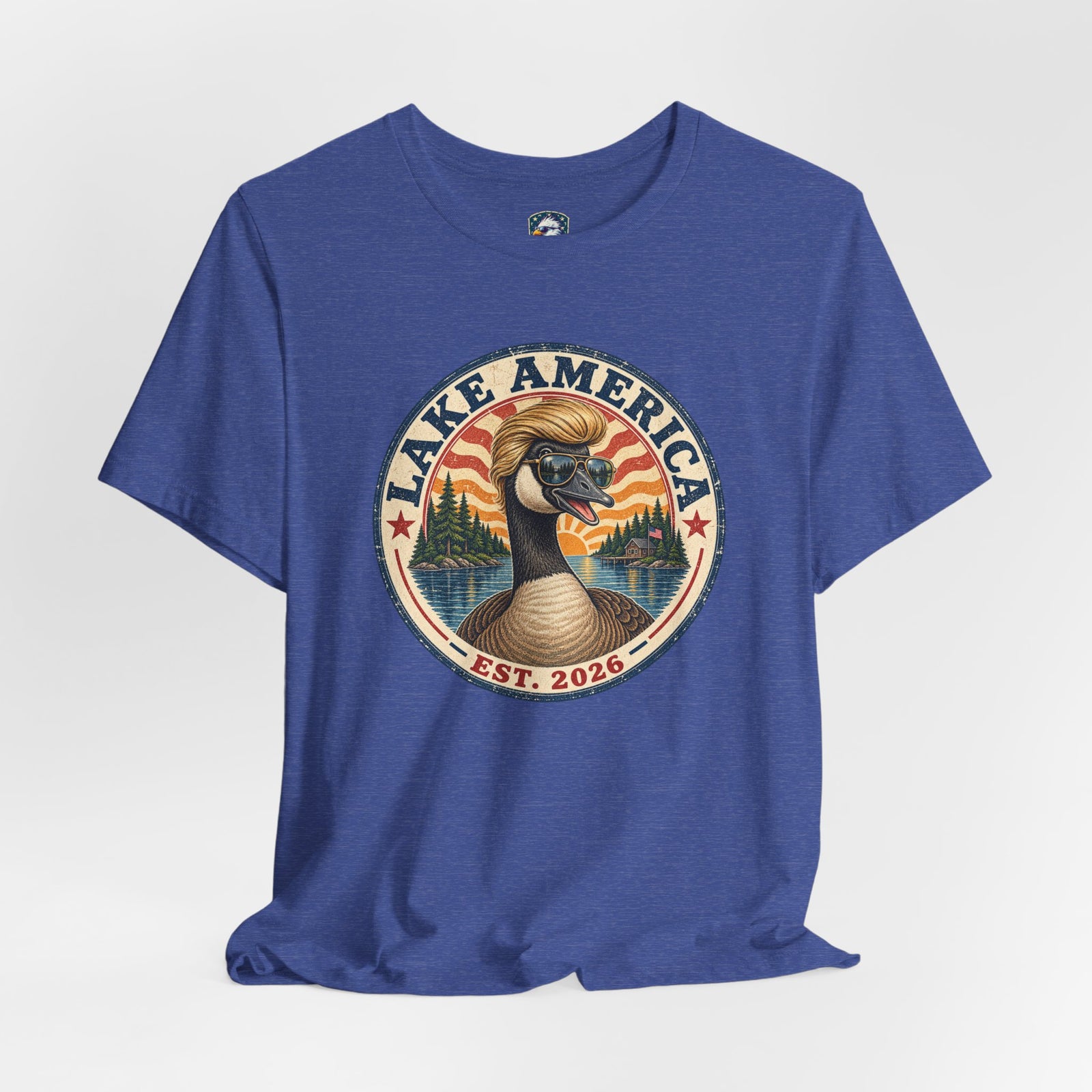 Lake America Goose Tee — Vintage Outdoor Fishing Shirt (Est. 2026) - 4LibertyShop.com
