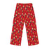 Presidents Pattern Women's Pajama Pants — Red Patriotic George Washington Print