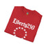 Liberty250 T-Shirt — Vintage Betsy Ross Star Circle Patriotic Tee