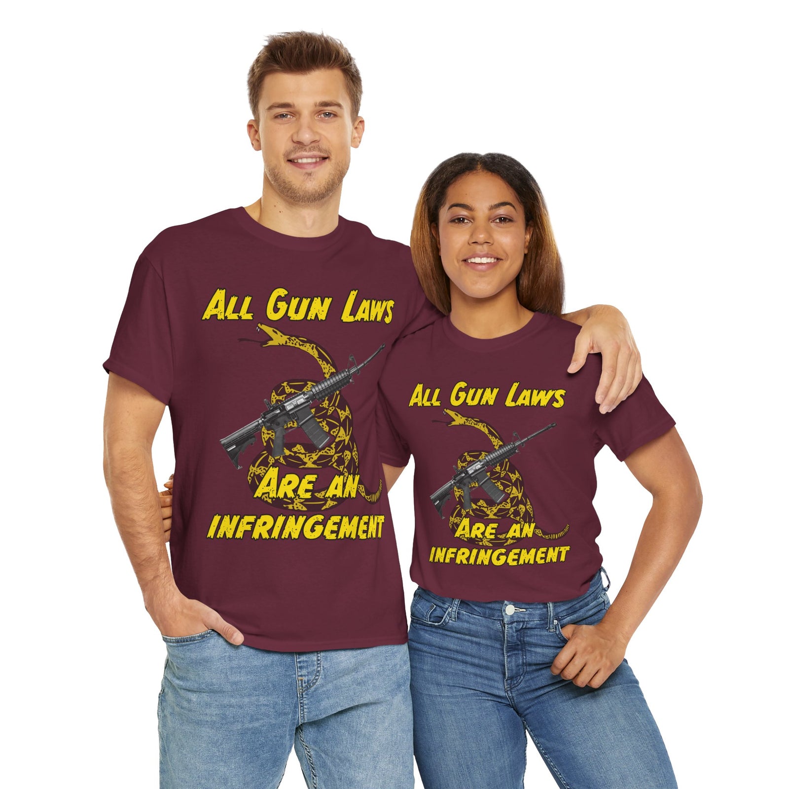 Judge Nap: All Gun Laws Are Infringements AR15 Gadsden T-Shirt